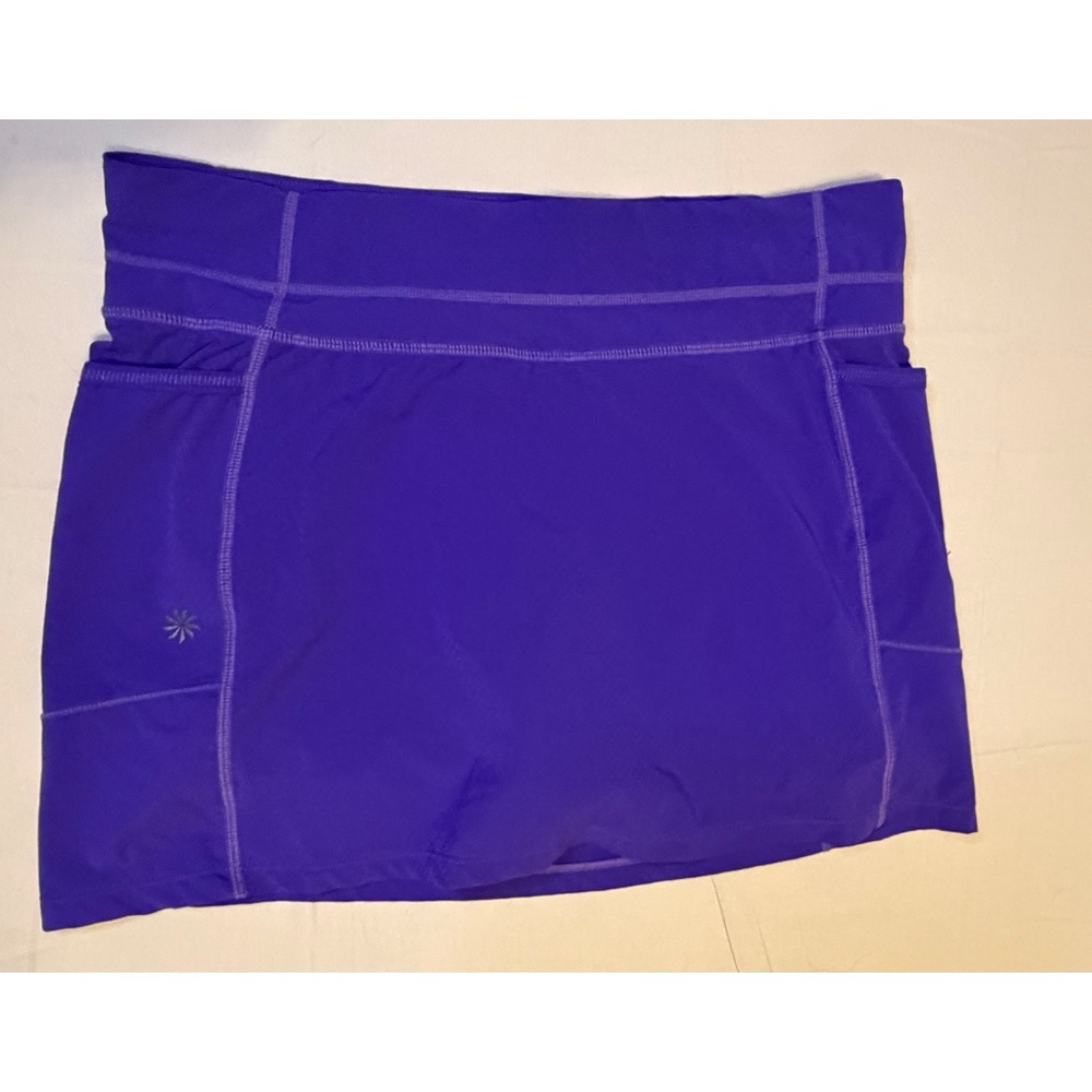 Athleta Womens Purple Athletic Skort Running Tennis Skirt Pockets Size S